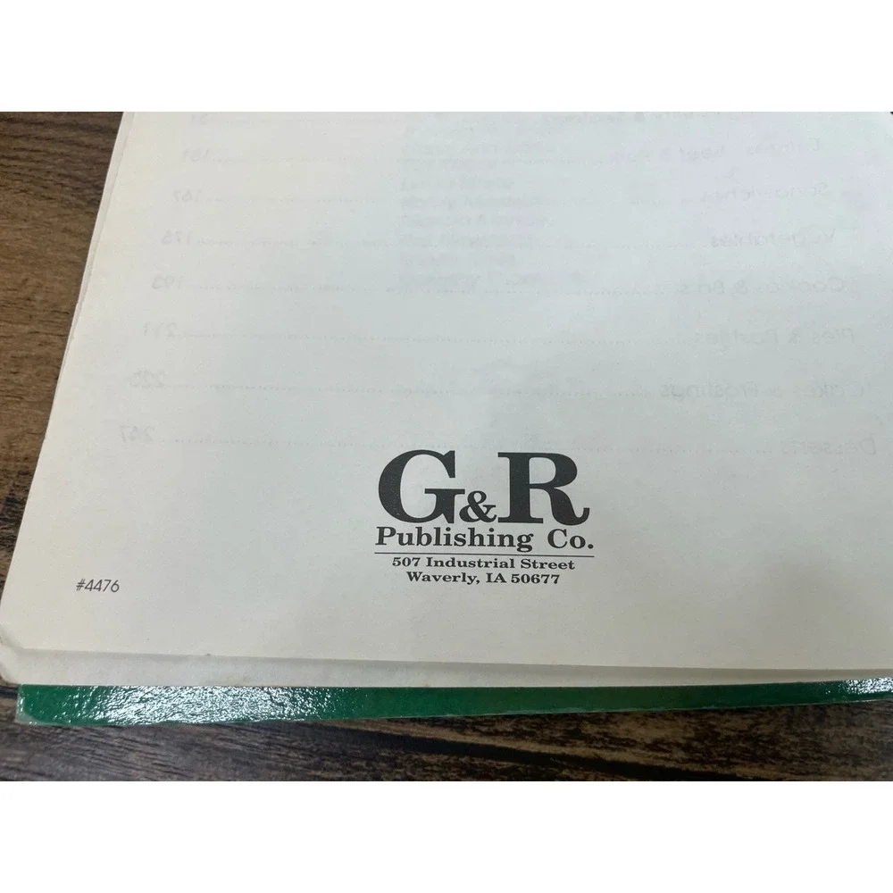 Baker's Dozen Cook Book Cookbook Waverly Iowa 13 Member Group Green Cover Spiral